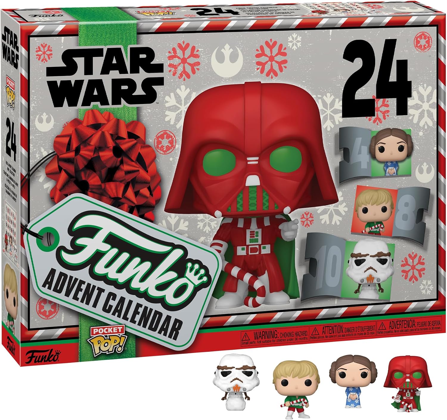 Funko Advent Calendar: Star Wars Holiday - Darth Vader (24 Days) | Official Sci-Fi Merch - Advent Calendar with 24 Days of Mystery Mini Figures - Christmas Countdown Gift for Fans