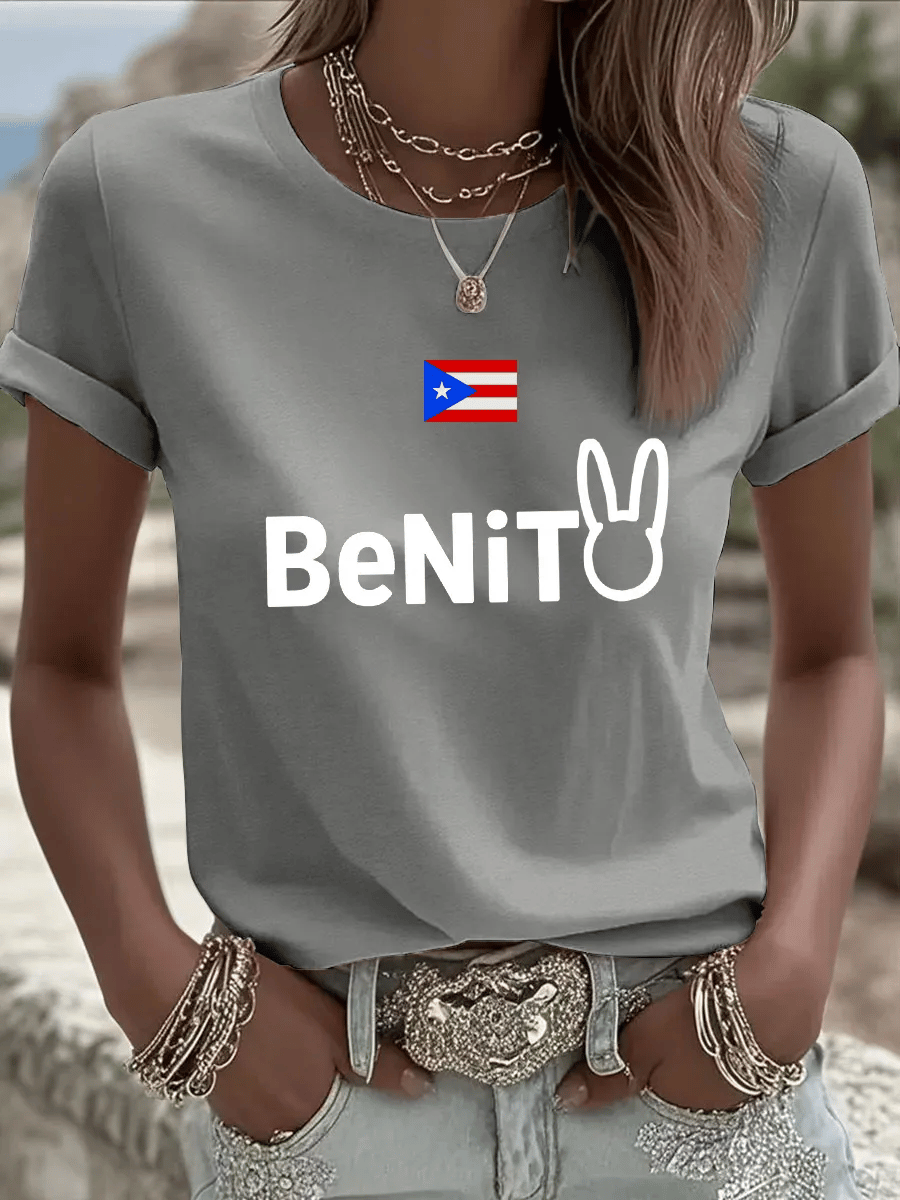 Women's Puerto Rico Print  T-shirt