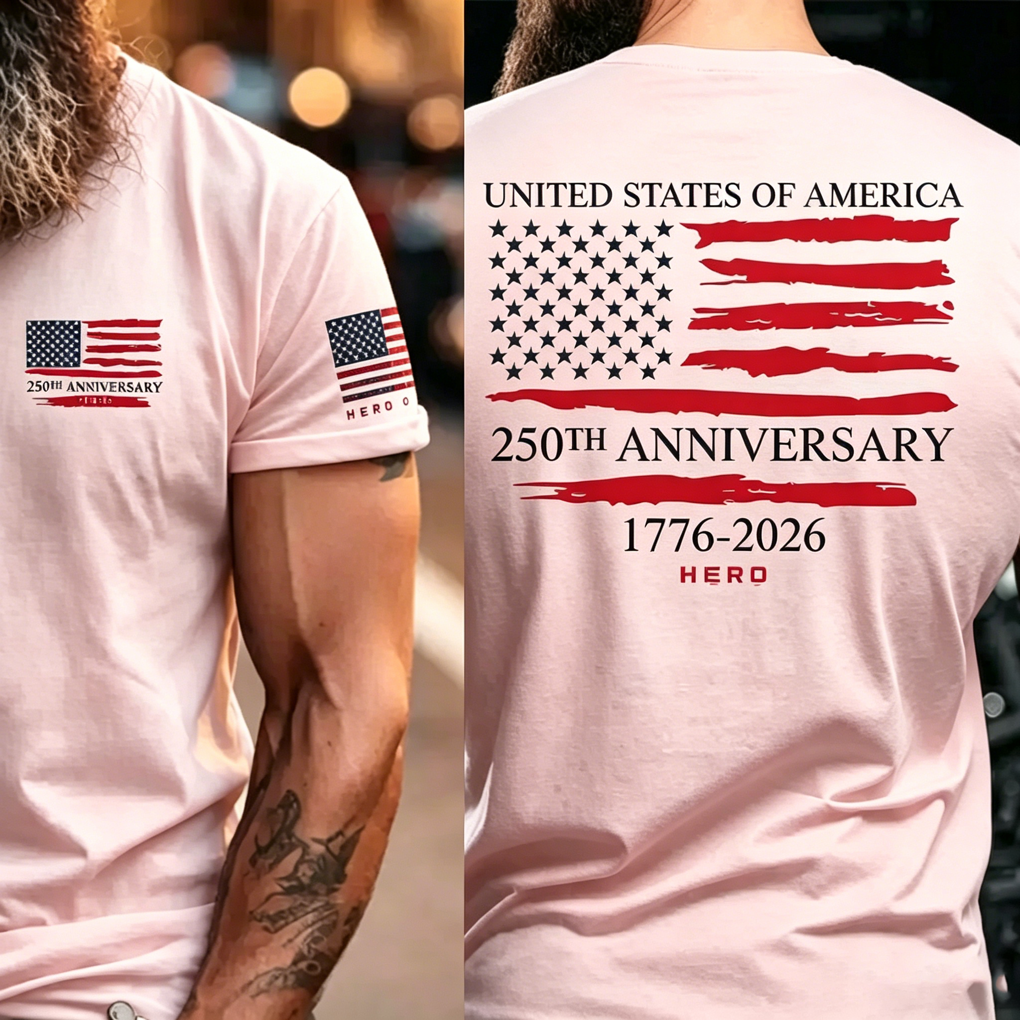 Unisex Hero Company USA 250th Anniversary T-Shirt