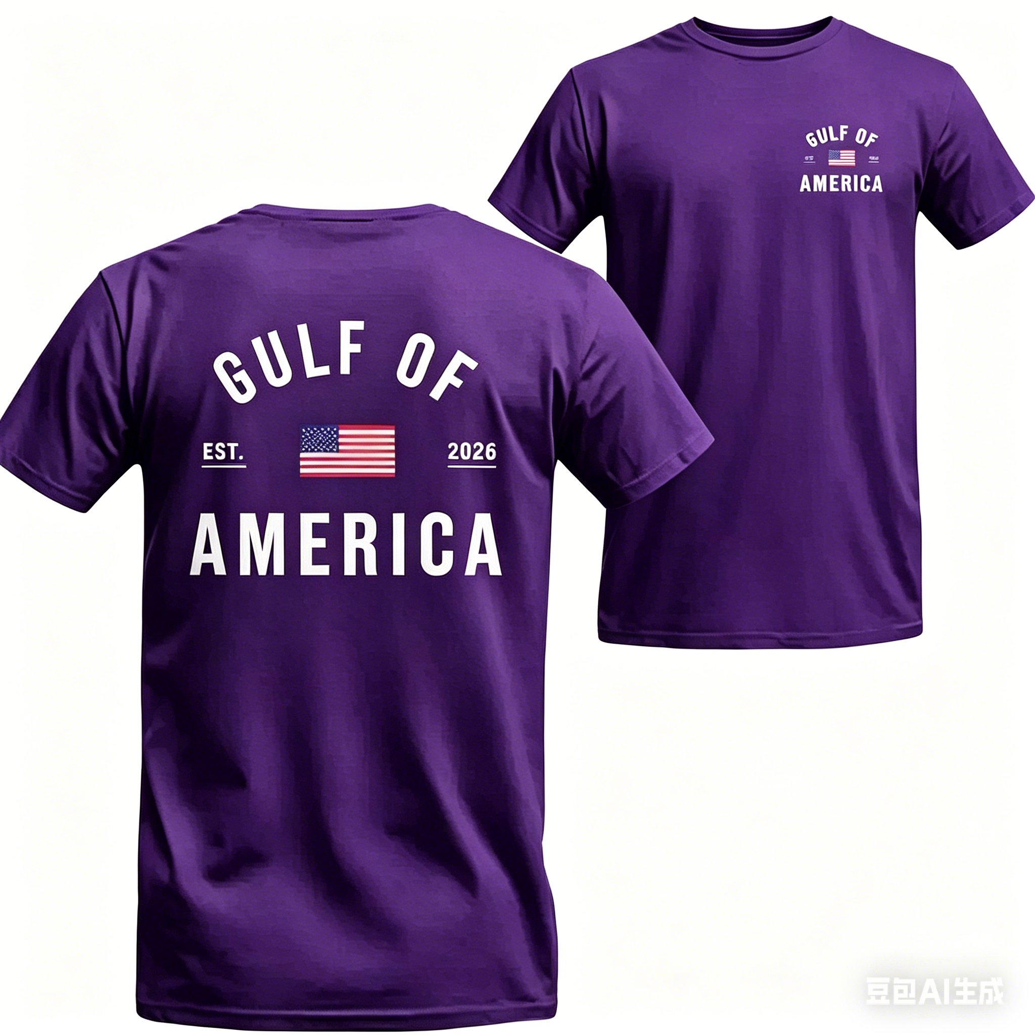 Women's Gulf of America T-Shirt – Patriotic Minimalist USA Flag Graphic Shirt