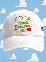 Retro I Knew It Print Baseball Cap