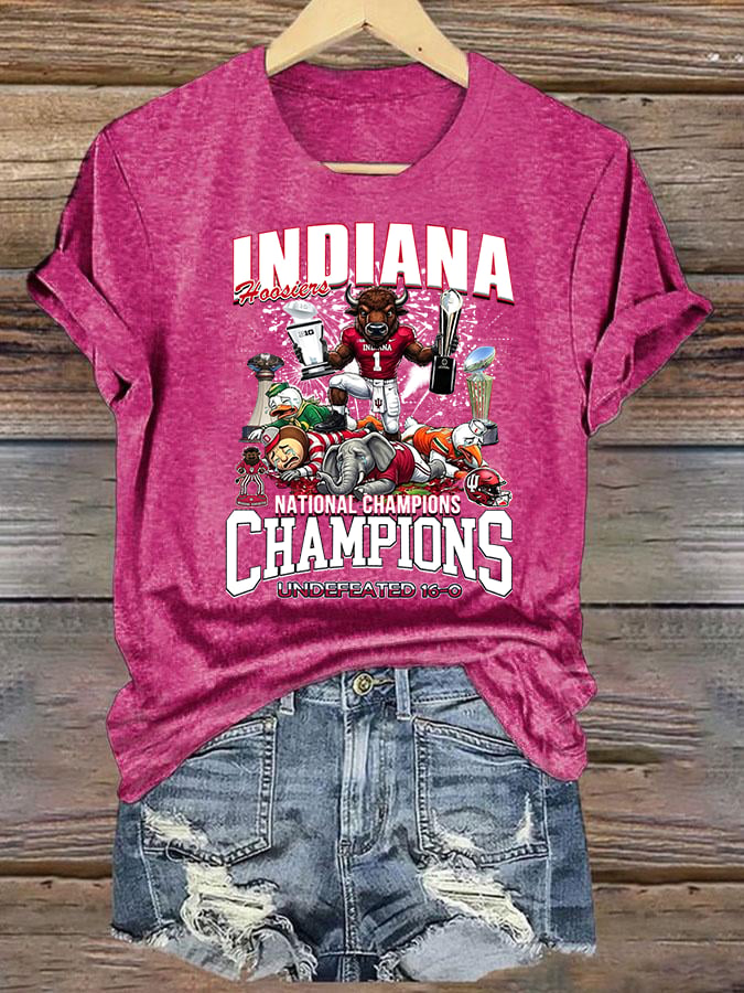 Women's  Football Print T-Shirt