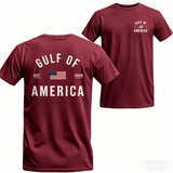 Women's Gulf of America T-Shirt – Patriotic Minimalist USA Flag Graphic Shirt