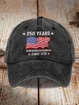 Unisex 250th Anniversary Vintage Washed Cap