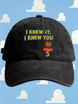 Retro I Knew It Print Baseball Cap