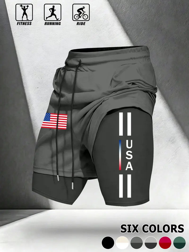 Unisex 2-in-1 Multifunctional Breathable lightweight performance shorts