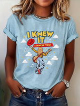 Women's Casual Print Short-Sleeve T-Shirt