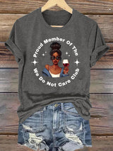 Women's  Retro Funny Proud Member Of Club Menopause Perimenopause Print T-Shirt