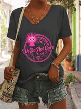 Women's Retro Funny Proud Member Of  Club We Do Not Care Menopause Perimenopause Print T-Shirt