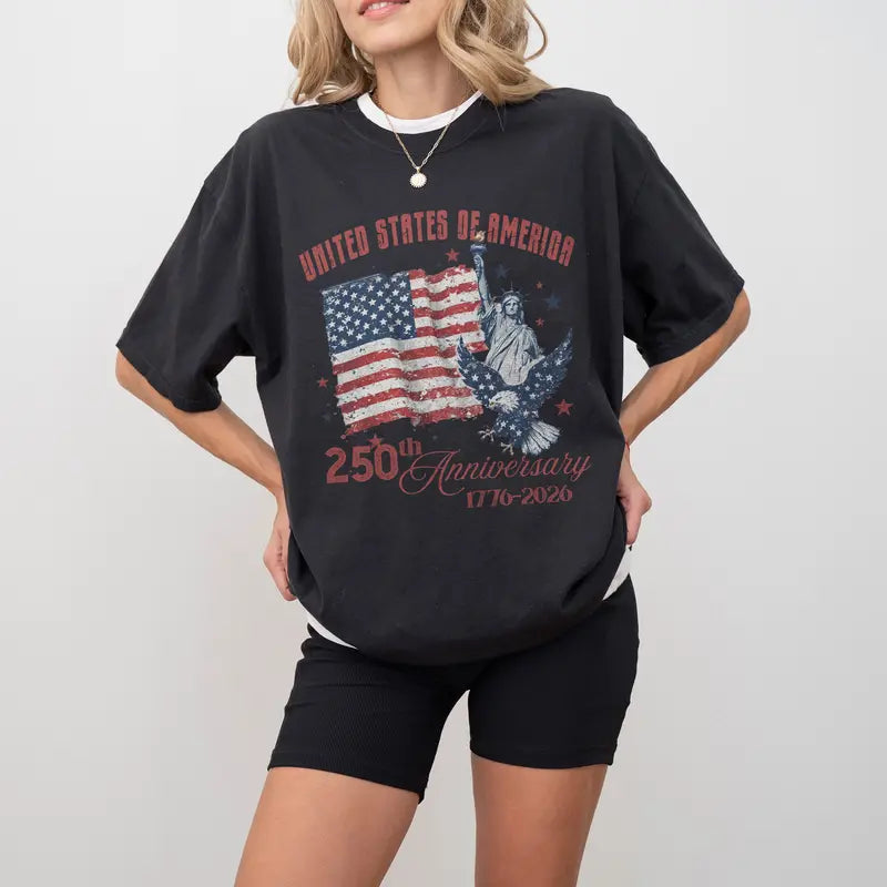 Women's  America 250th Anniversary Comfort Colors Shirt