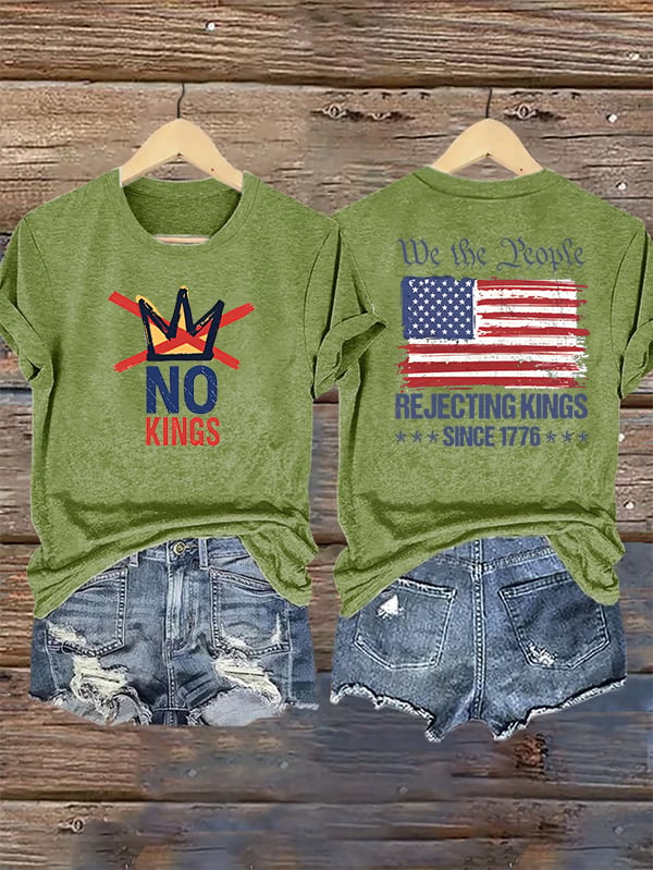 Women's  No Kings, Rejecting Kings Since 1776, We The People T-Shirt