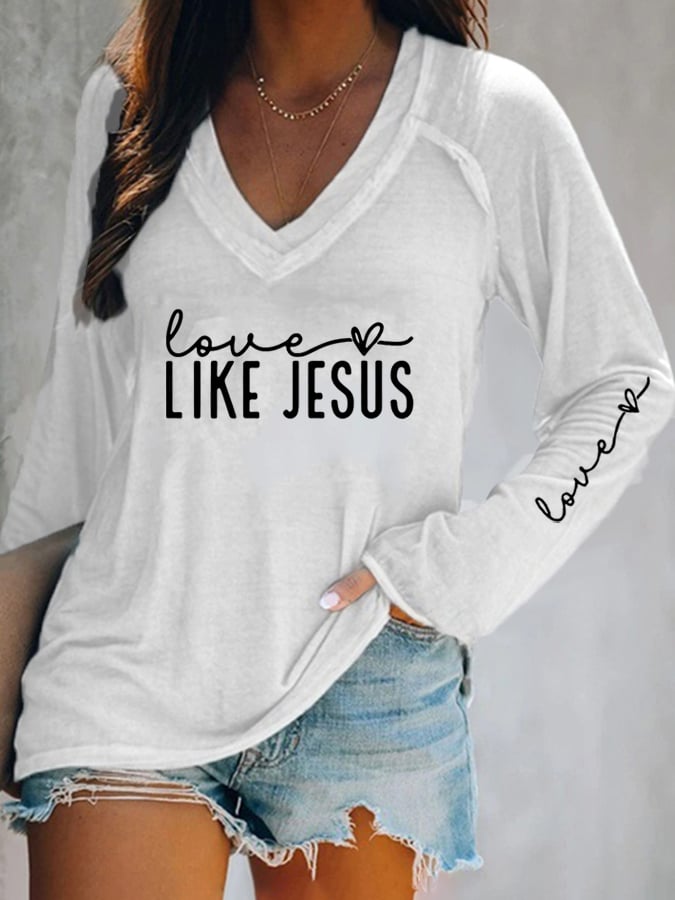 Women's  Hearts Print T-Shirt