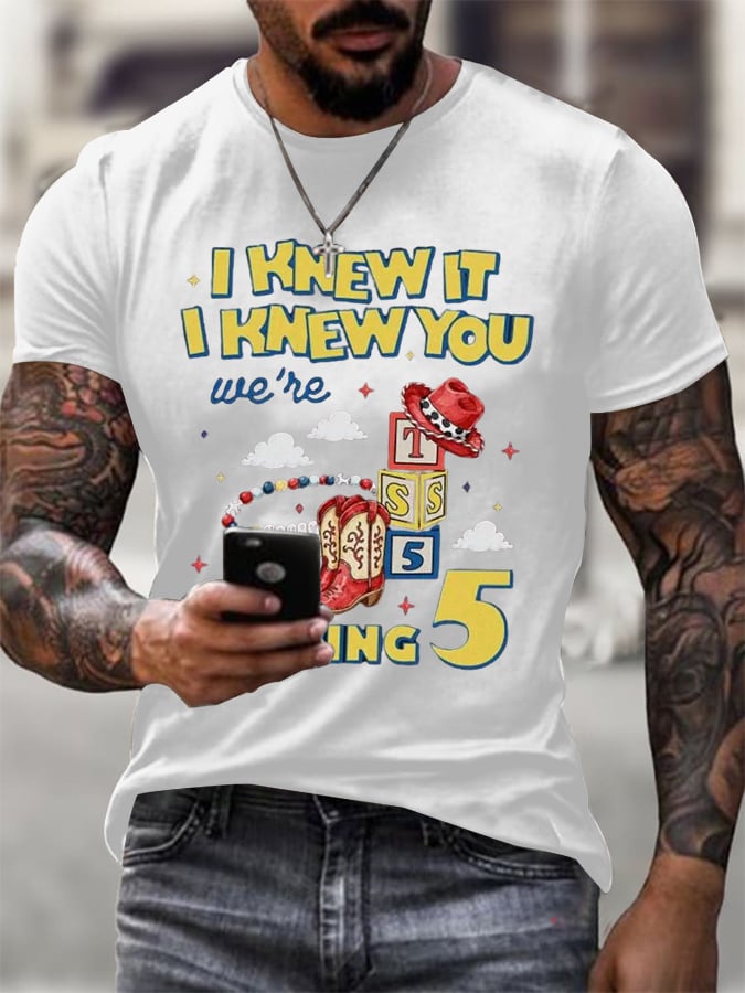 Men's Casual Printed Short-Sleeve T-Shirt