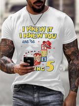 Men's Casual Printed Short-Sleeve T-Shirt