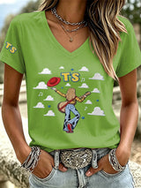 Women's Casual Print Short-Sleeve T-Shirt