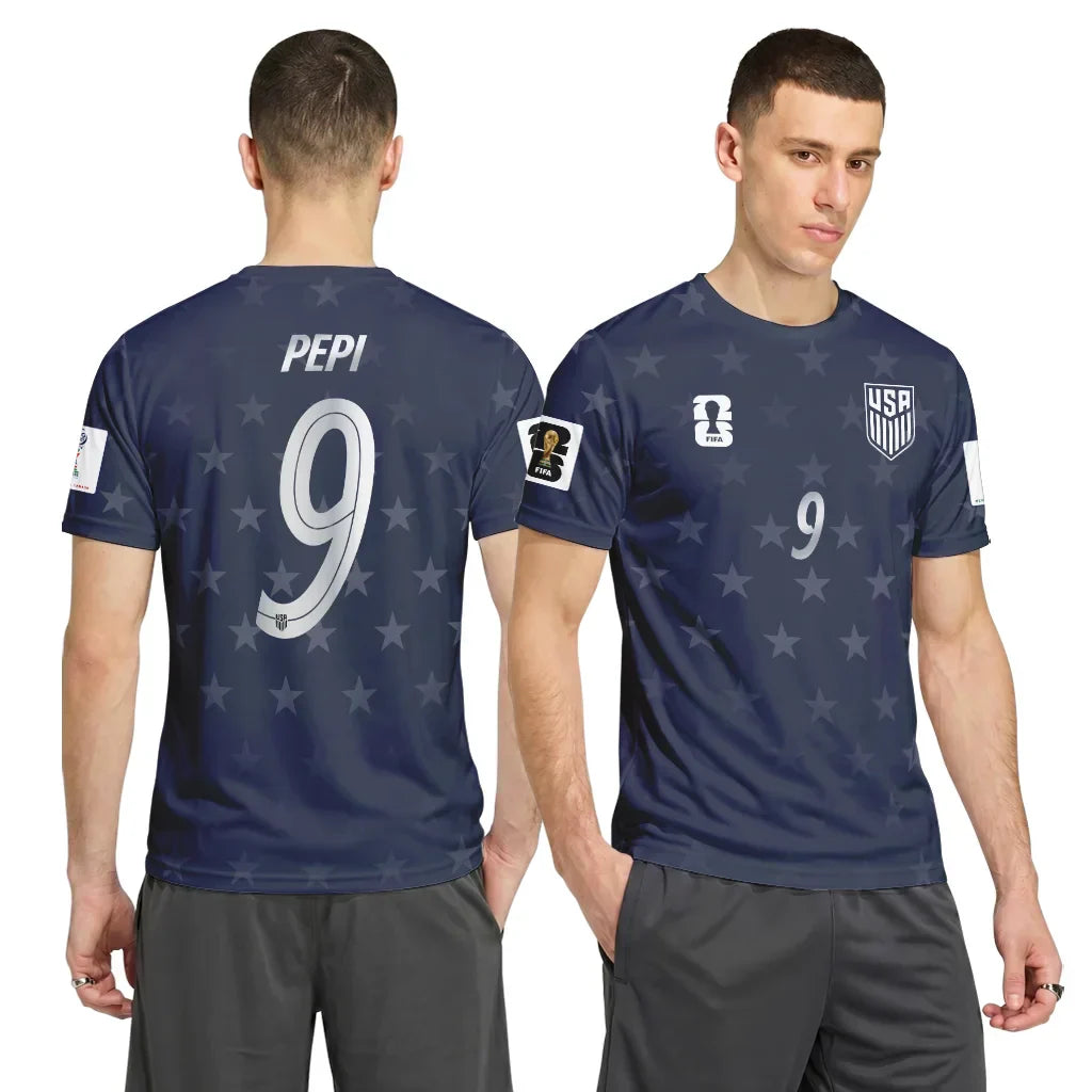 Pepi 9 AOP T-Shirt 2026 World Cup USA Away